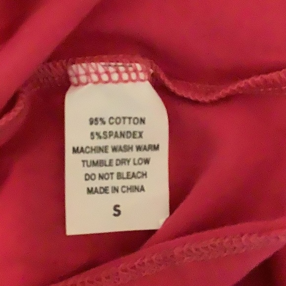 Pink Strapless Tube Top With White Satin Lace Up Closure. New No Tags. - Picture 5 of 5